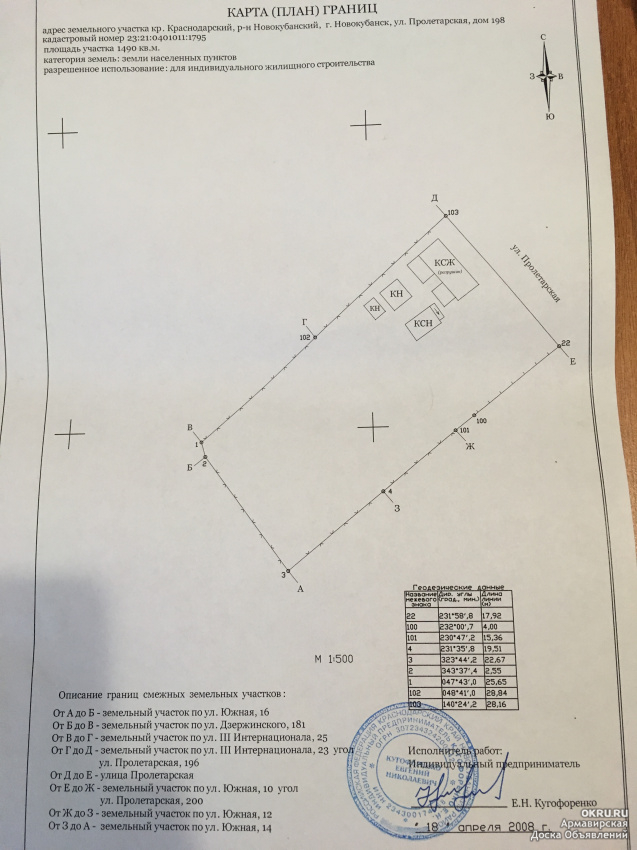 Кадастровая карта новокубанск