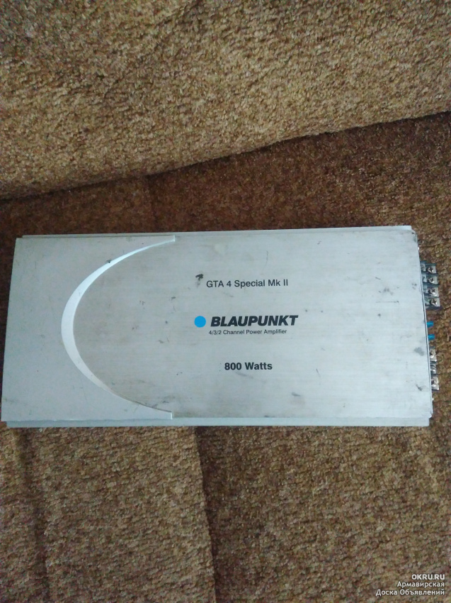 Blaupunkt gta 4 special mk2 800w схема подключения